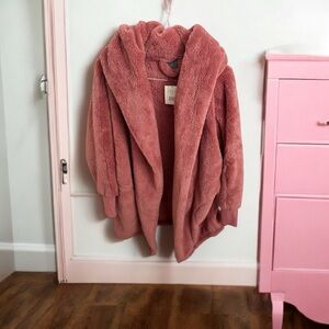 NWT G.I.L.I. The Lounger Oversized Sherpa Hoodie pink XS/S Oversized